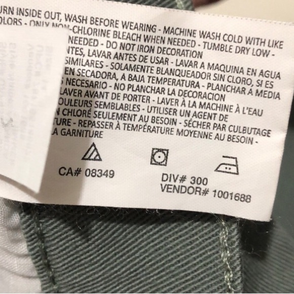 Gloria Vanderbilt Amanda Pants Women 14 Average Stretch Rhinestone Sweet Basil - Picture 11 of 11